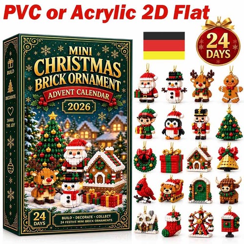 Mini christmas brick ornament - mini,
