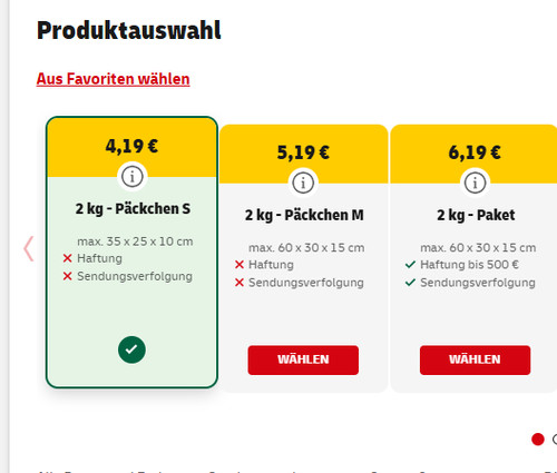 Dhl päckchen kg de - s, 2