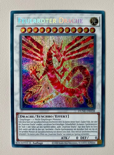 Feuerroter drache - yu-gi-oh!,