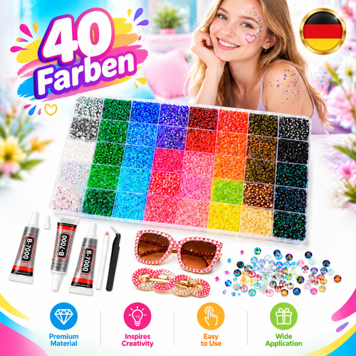Bedazzling kit 32000 stück - bedazzling,